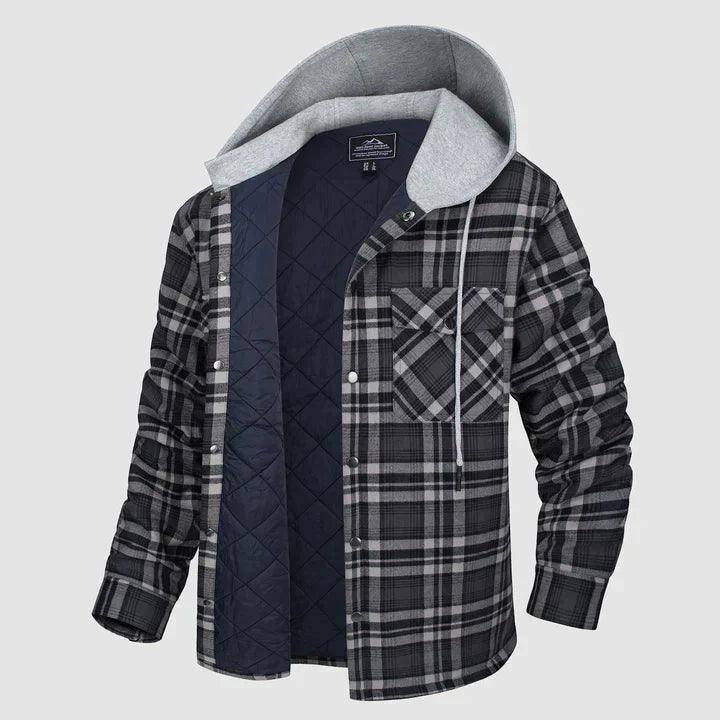 Harrison – flanell-winterjacke für herren - LOVEZOE