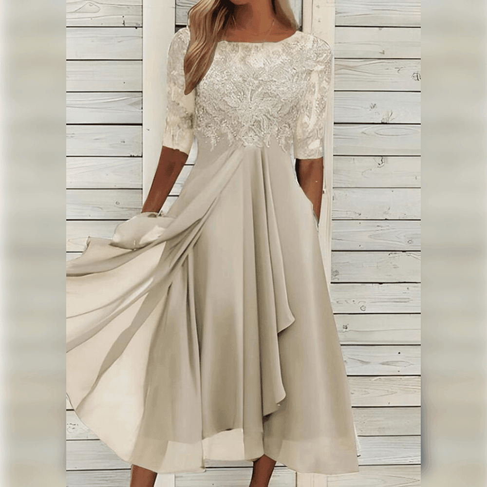 Liv - Midi kleid für damen - LOVEZOE