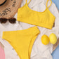 Plissee Bikini-Set - Lunowi