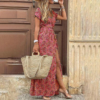 BONIA - Langes Maxi Kleid im Boho-Stil - LOVEZOE