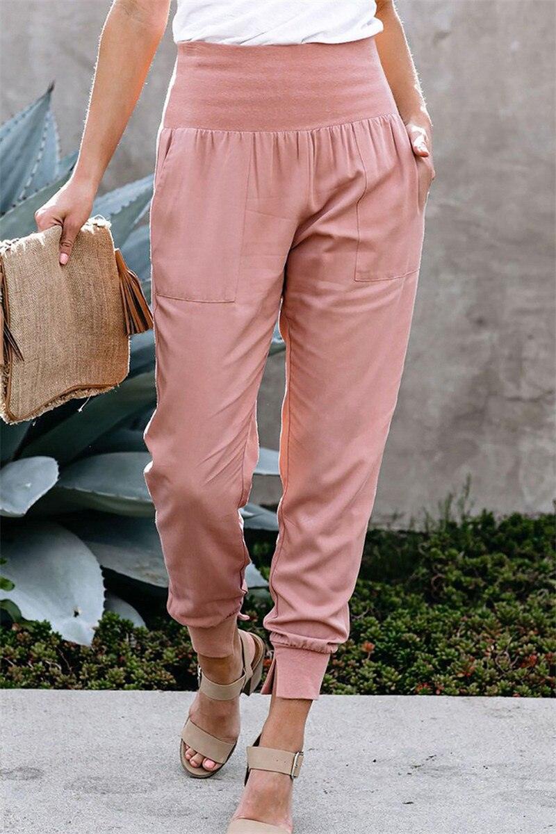 Moss - Elegante Cargohose mit bequemem Gummizug am Bund - LOVEZOE