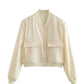 Beige Bomberjacke - LOVEZOE