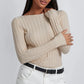 Refined Rib Crew Neck