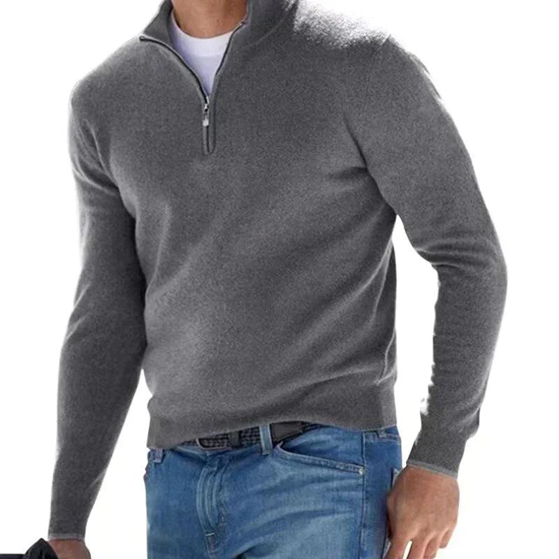 RALPH POLO - Stylischer Zipper-Pullover für Herren (italienisches Design) - LOVEZOE