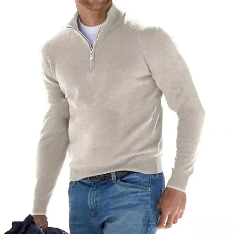 RALPH POLO - Stylischer Zipper-Pullover für Herren (italienisches Design) - LOVEZOE