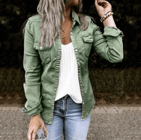 Emily – stylische jeansjacke - LOVEZOE