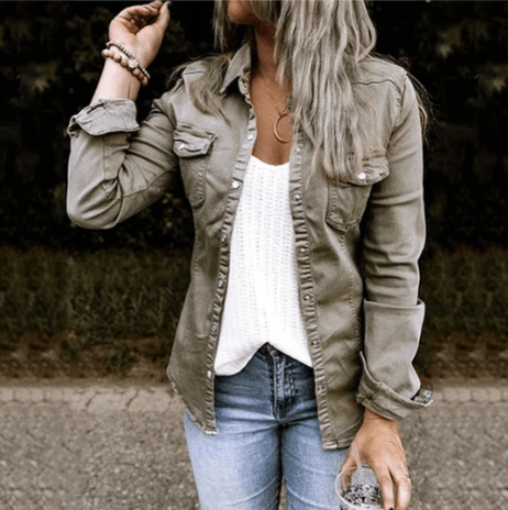 Emily – stylische jeansjacke - LOVEZOE