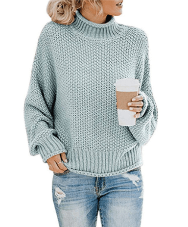 Mia – rollkragenpullover für damen - LOVEZOE