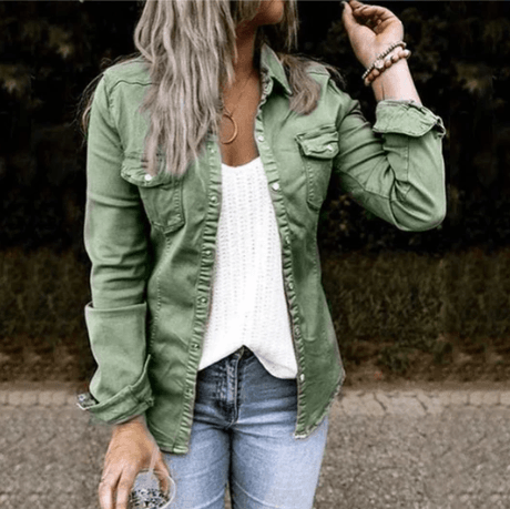 Emily – stylische jeansjacke - LOVEZOE