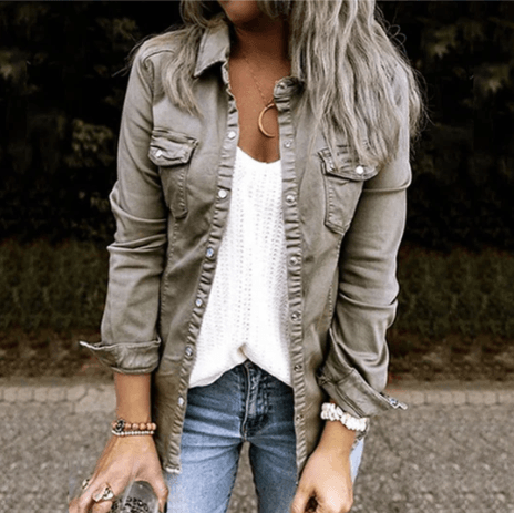 Emily – stylische jeansjacke - LOVEZOE