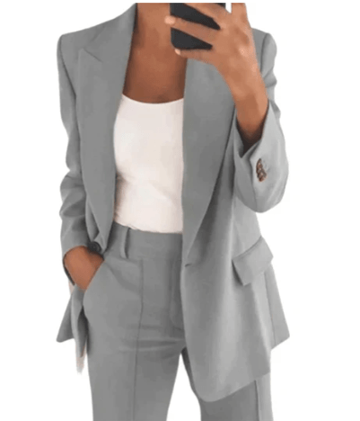 Olivia – blazer-set mit jacke und hose - LOVEZOE