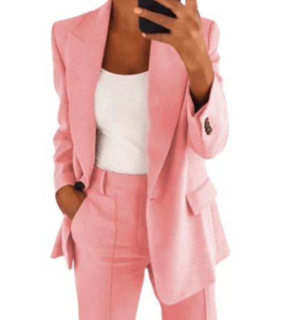 Olivia – blazer-set mit jacke und hose - LOVEZOE