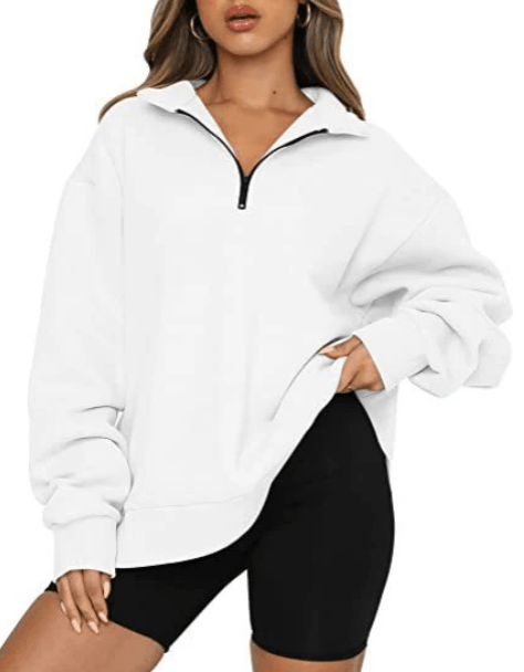 Charlotte – sweatshirt mit kragen für damen - LOVEZOE