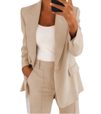 Olivia – blazer-set mit jacke und hose - LOVEZOE