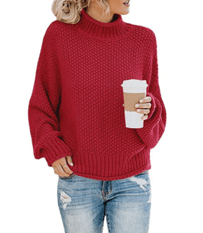 Mia – rollkragenpullover für damen - LOVEZOE