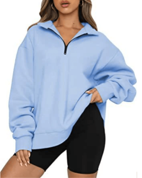 Charlotte – sweatshirt mit kragen für damen - LOVEZOE