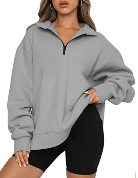 Charlotte – sweatshirt mit kragen für damen - LOVEZOE