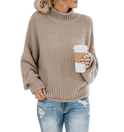 Mia – rollkragenpullover für damen - LOVEZOE