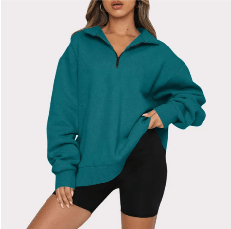 Charlotte – sweatshirt mit kragen für damen - LOVEZOE