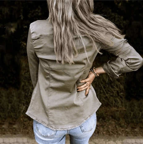 Emily – stylische jeansjacke - LOVEZOE