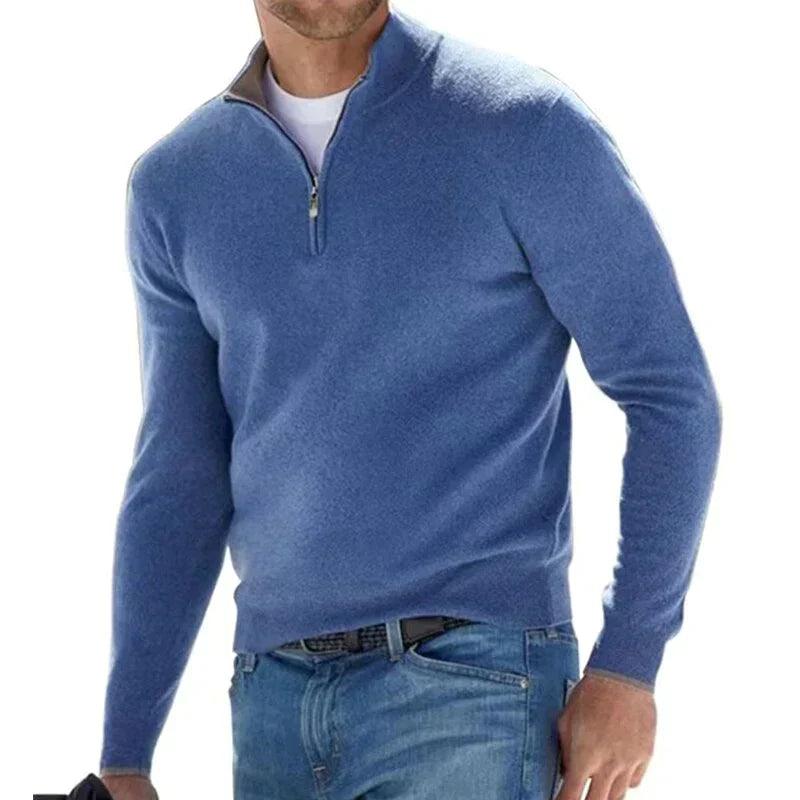 RALPH POLO - Stylischer Zipper-Pullover für Herren (italienisches Design) - LOVEZOE