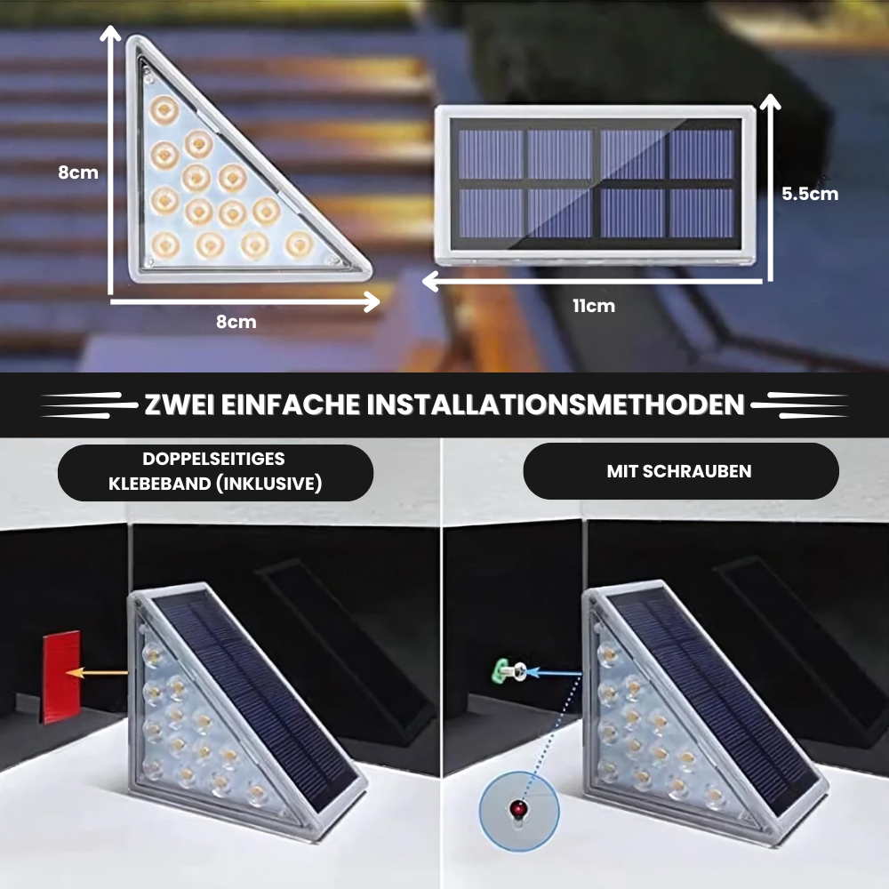 Solar Stufen Licht: Premium Beleuchtung für Treppen