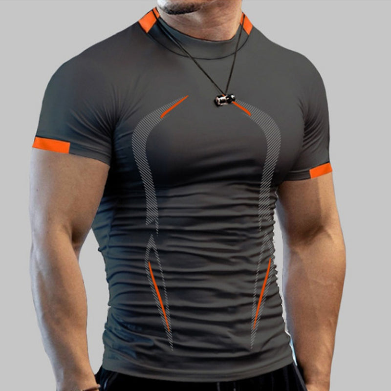 Sommer-Fitness-T-Shirt Für Herren