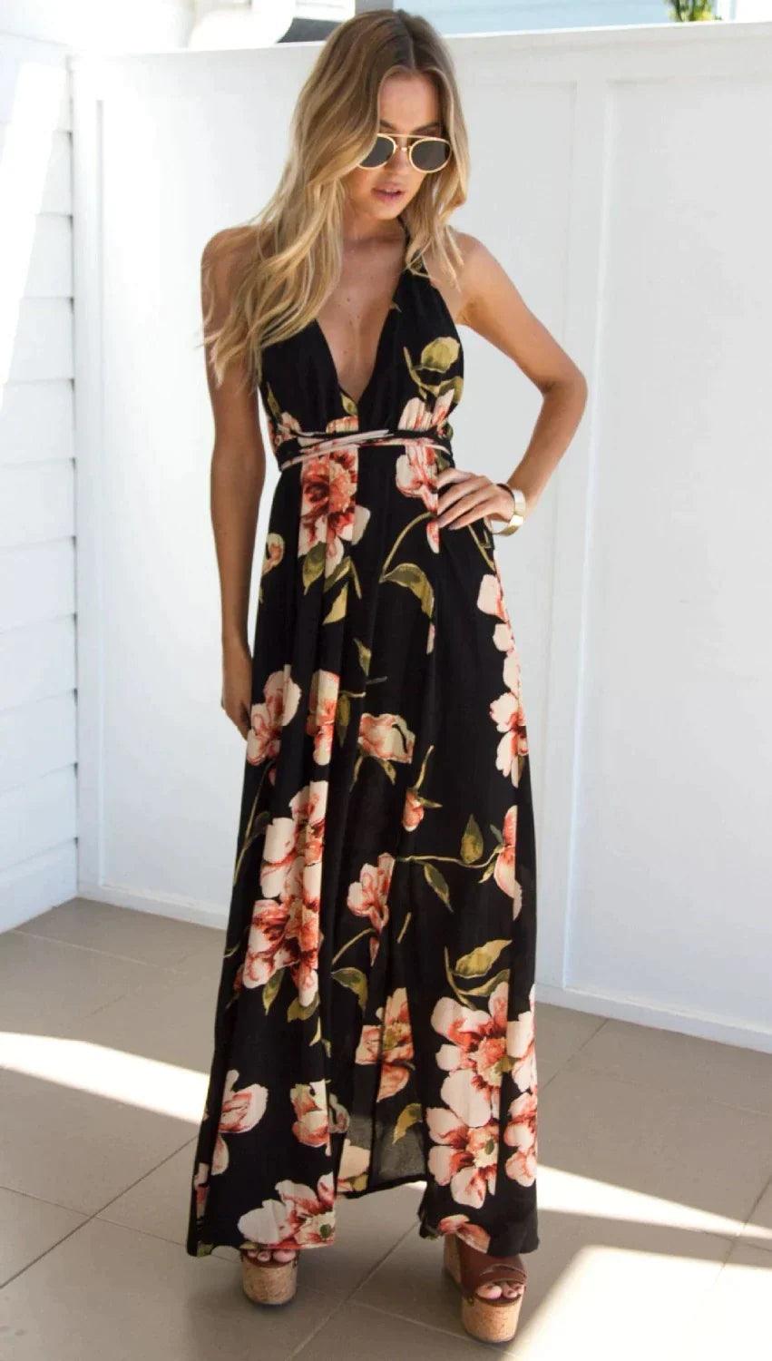 ELENY - Elegantes Sommer Maxi Kleid - LOVEZOE