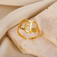 Marshien | Initialen Herz Ringe Goldschmuck - LOVEZOE