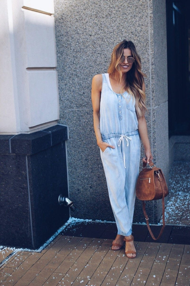 INES™️ | JUMPSUIT IN DENIM-LOOK