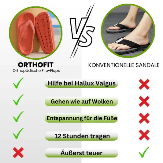 Orthofit™ - Orthopädische Flip-Flops für maximalen Komfort