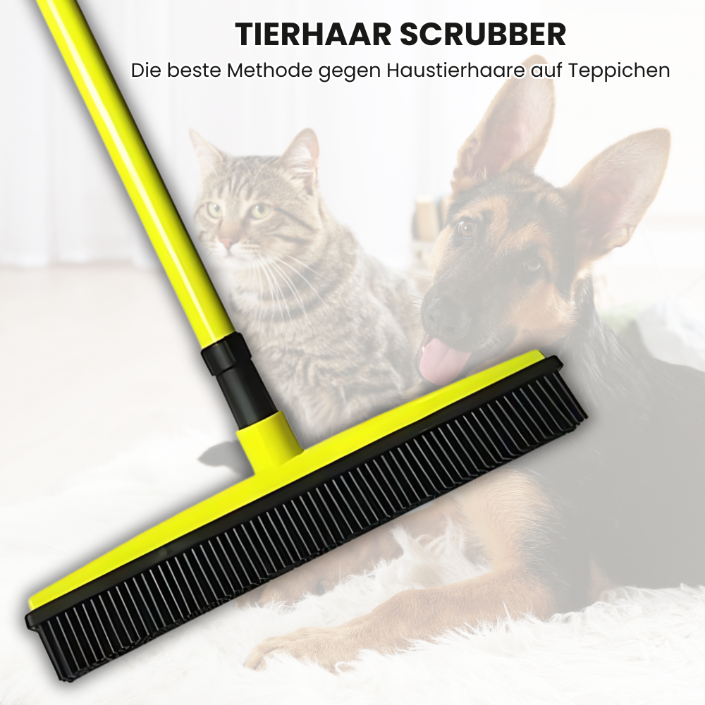 Tierhaar Scrubber: Die beste Methode gegen Tierhaare auf Teppiche