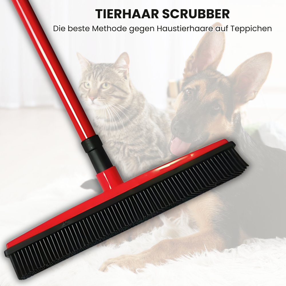 Tierhaar Scrubber: Die beste Methode gegen Tierhaare auf Teppiche