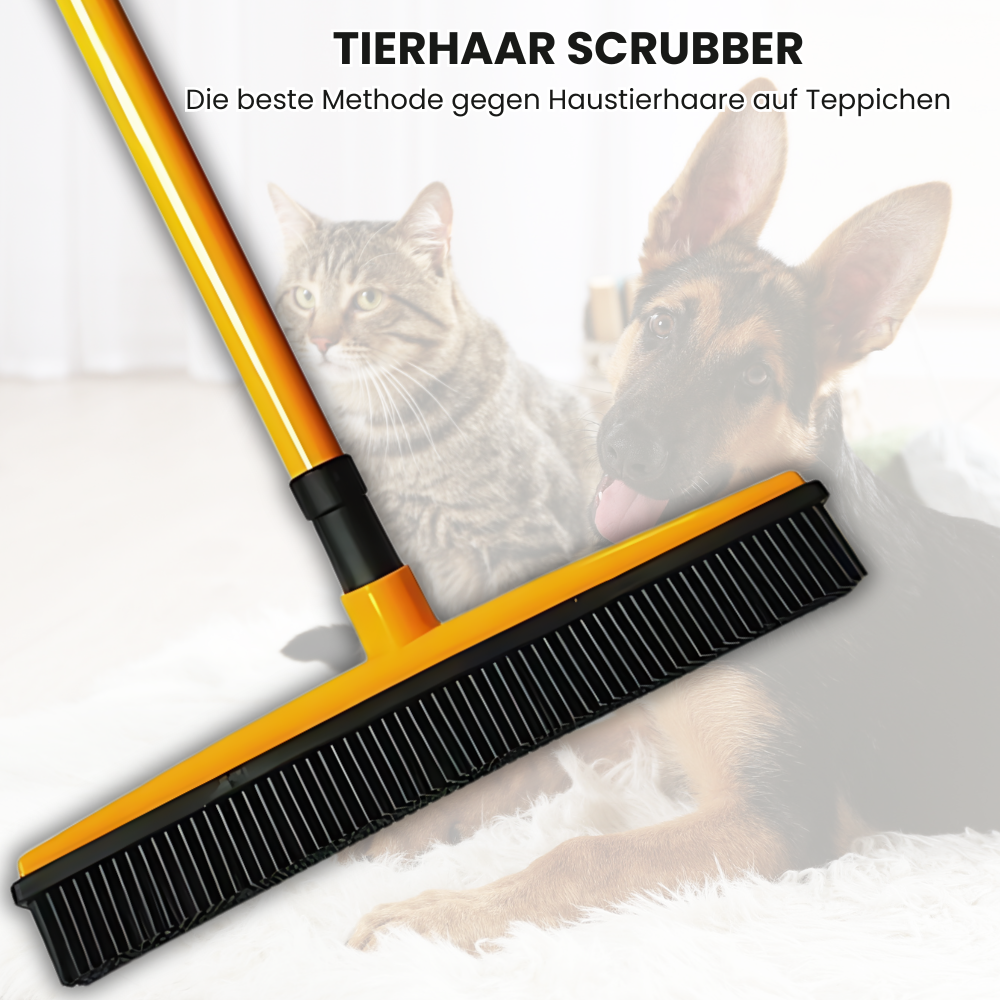 Tierhaar Scrubber: Die beste Methode gegen Tierhaare auf Teppiche