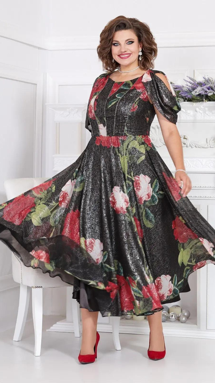 Vivienne™ Hochwertiges Blumenkleid