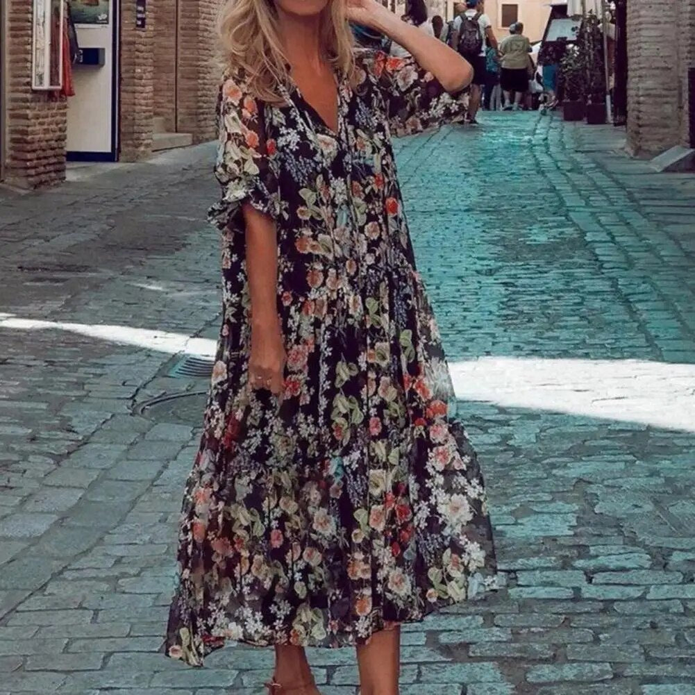 Flora™ Bequemes Kleid