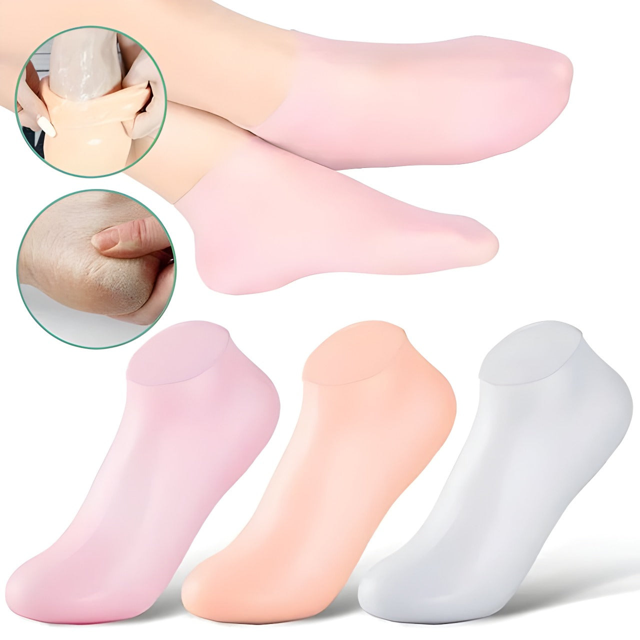 Silikonsocken für Frauen für Spa und Pediküre