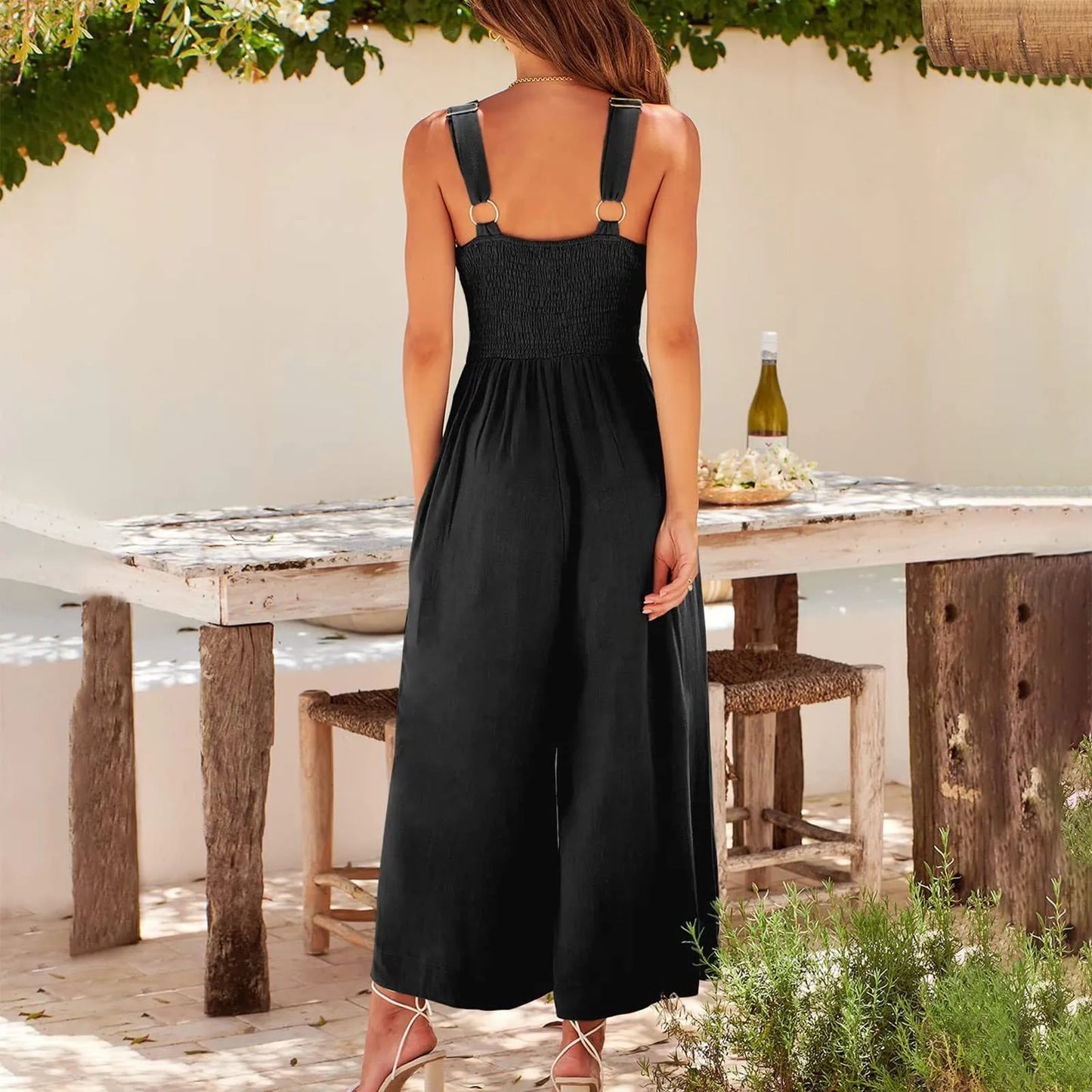 Penelope - Jumpsuit mit V-Ausschnitt