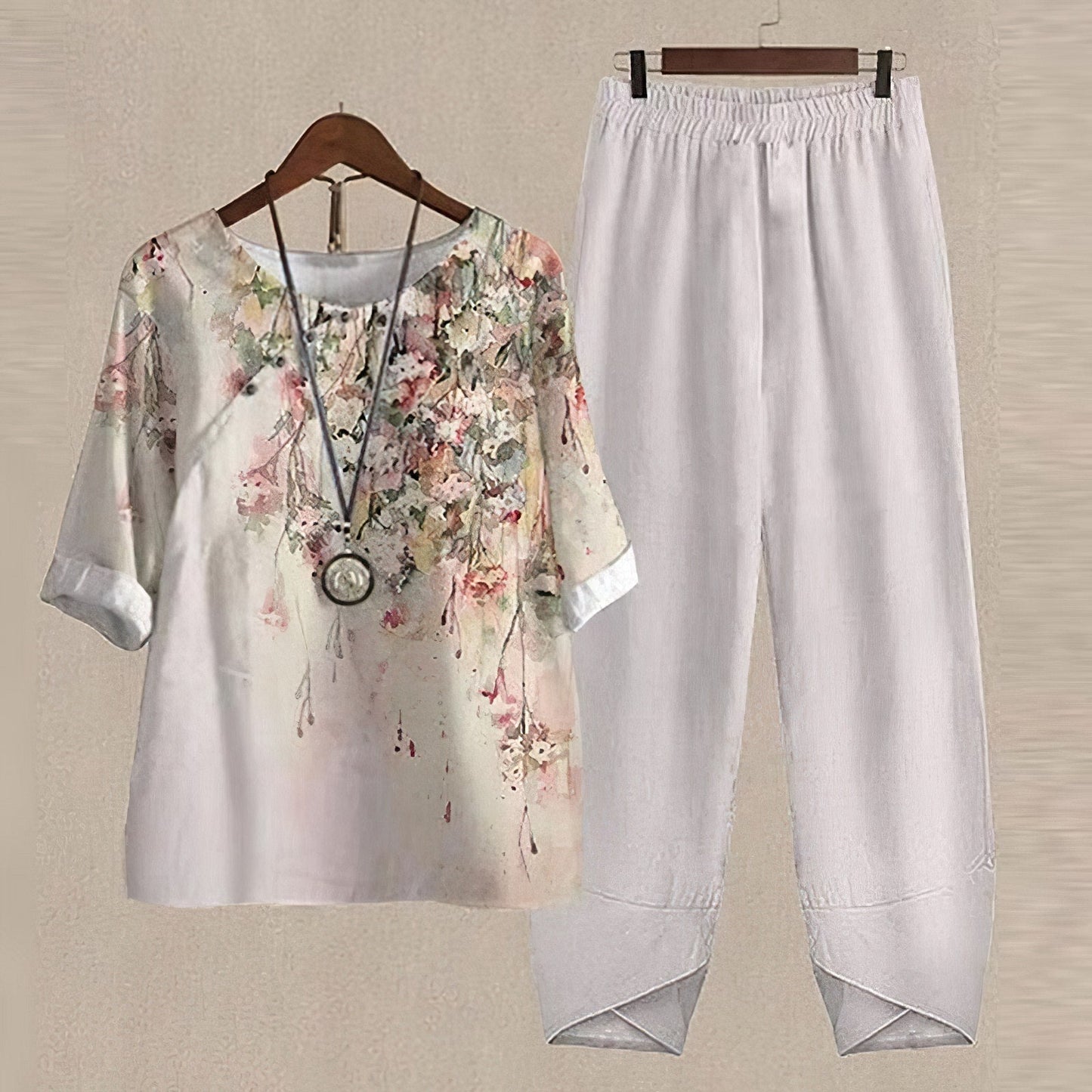 Kyra - Vintage Floral Zweiteiliges Set