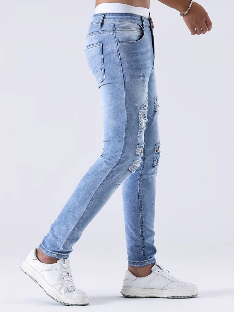 Sebastian – slim-fit-jeans mit legeren rissen - LOVEZOE