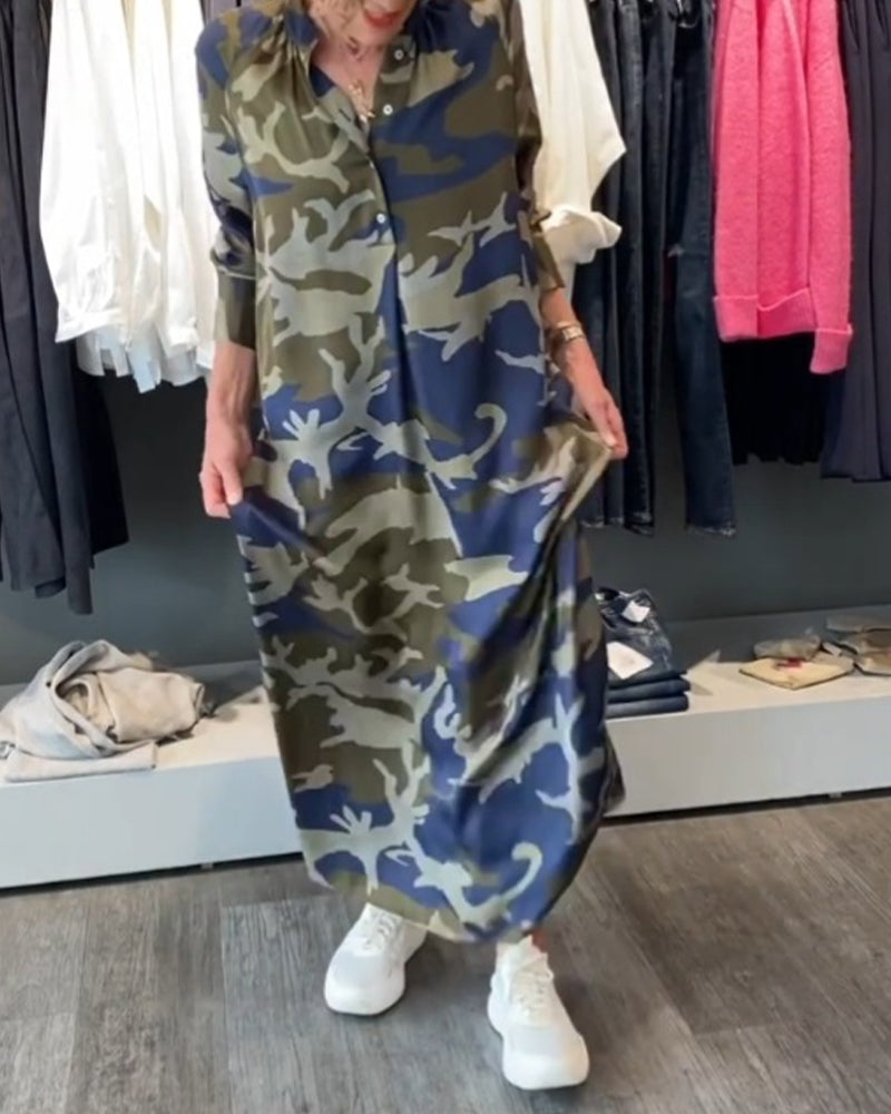 Kleider mit Camouflage-Styles und -Prints