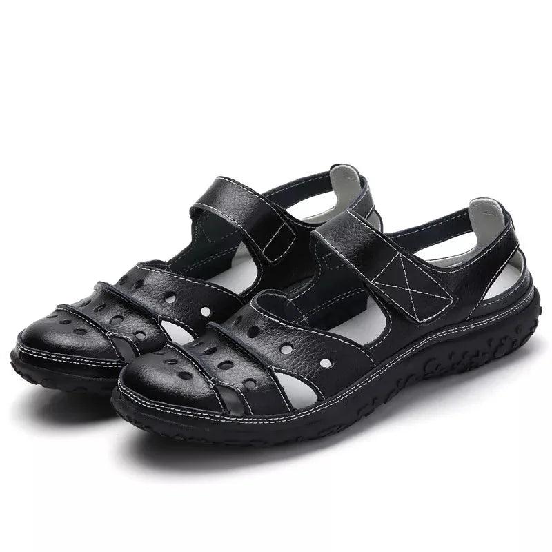 Blair - frühlings-sandalen mit bequemem klettverschluss - LOVEZOE