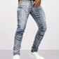 Liam – lässige skinny-bikerjeans für herren - LOVEZOE