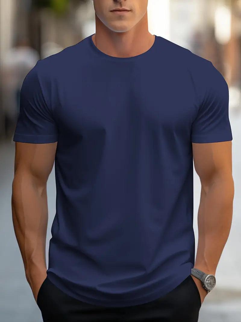 Benjamin – lässiges rundhals-t-shirt für herren - LOVEZOE