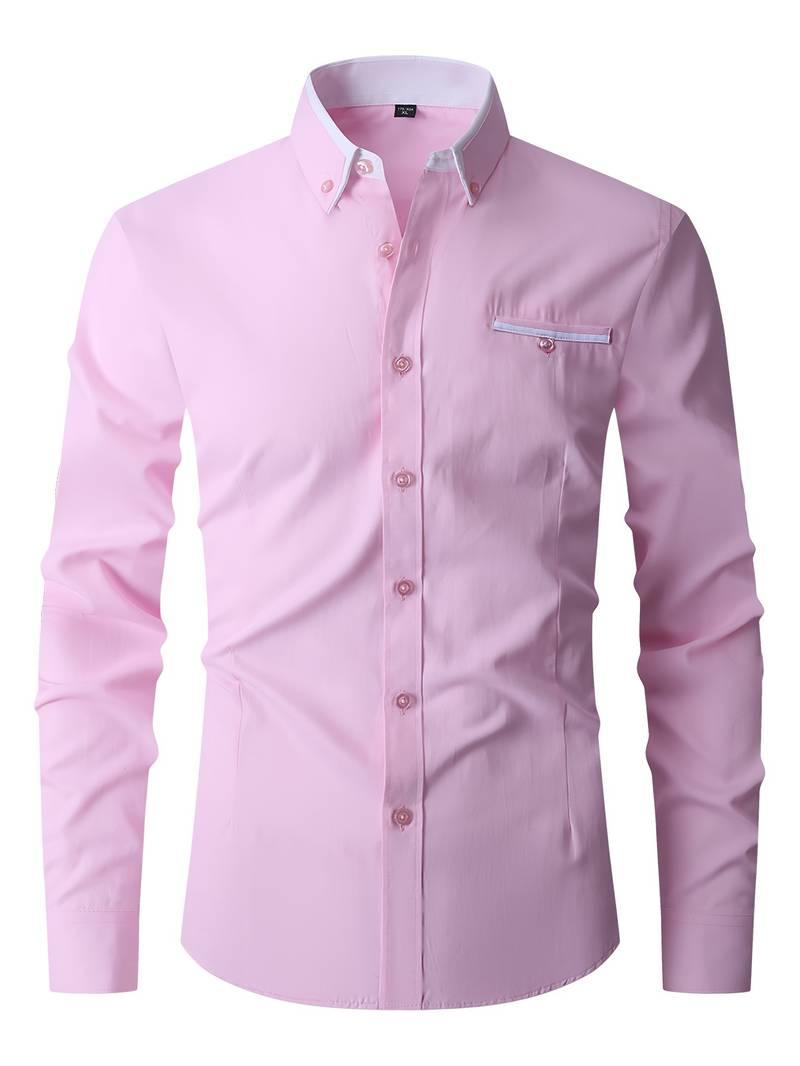 Kevin – klassisches button-up-hemd für herren - LOVEZOE