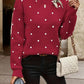 Chloe – pullover mit polka-dot-muster - LOVEZOE