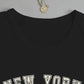 Ava – t-shirt mit rundhalsausschnitt und new york-print