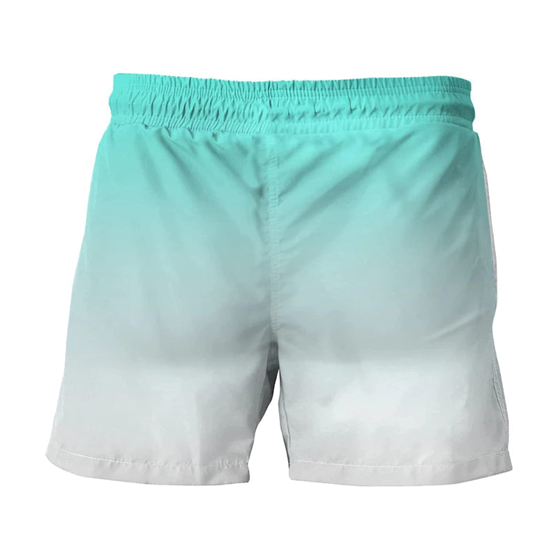 Bedruckte Strandshorts mit Buchstaben für Herren