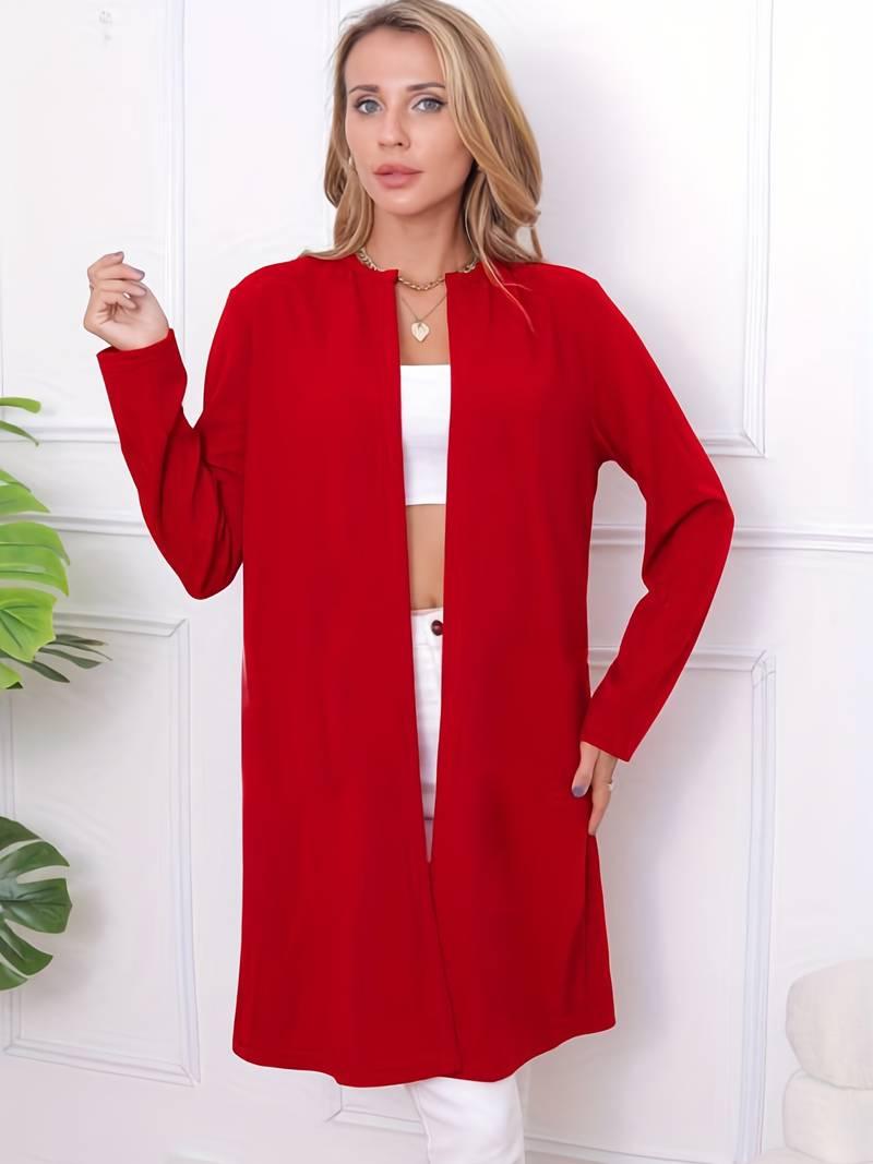 Olivia – lässiger blazer mit offener vorderseite - LOVEZOE