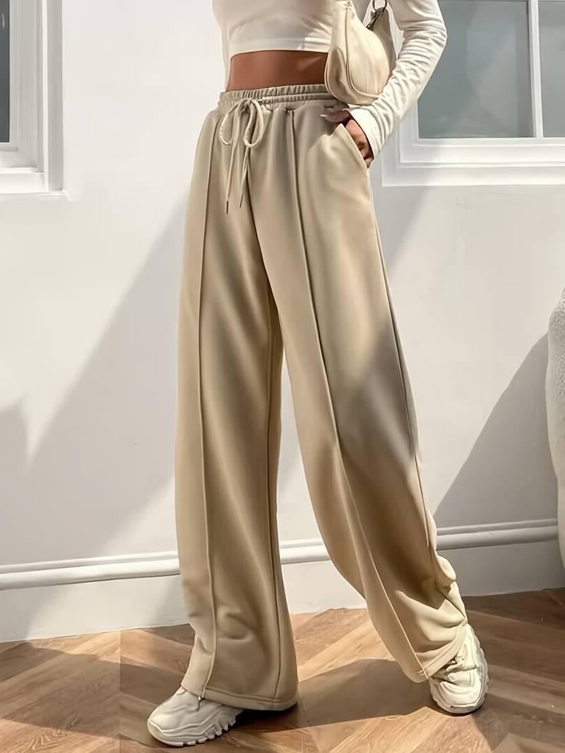 Hannah – lässige, lockere hose mit hoher taille - LOVEZOE